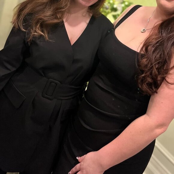 Abercrombie Belted Blazer Mini Dress - Large Petite - Picture 2 of 2